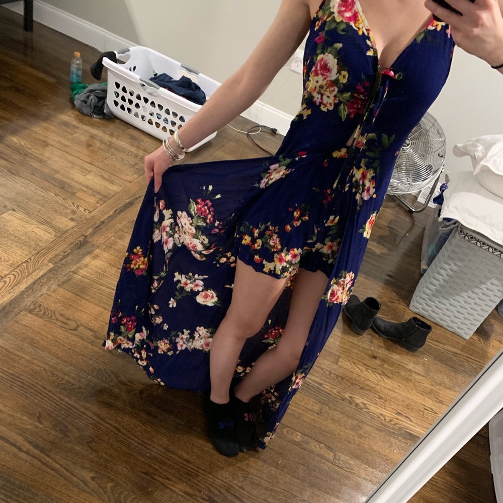 High to low dress with shorts